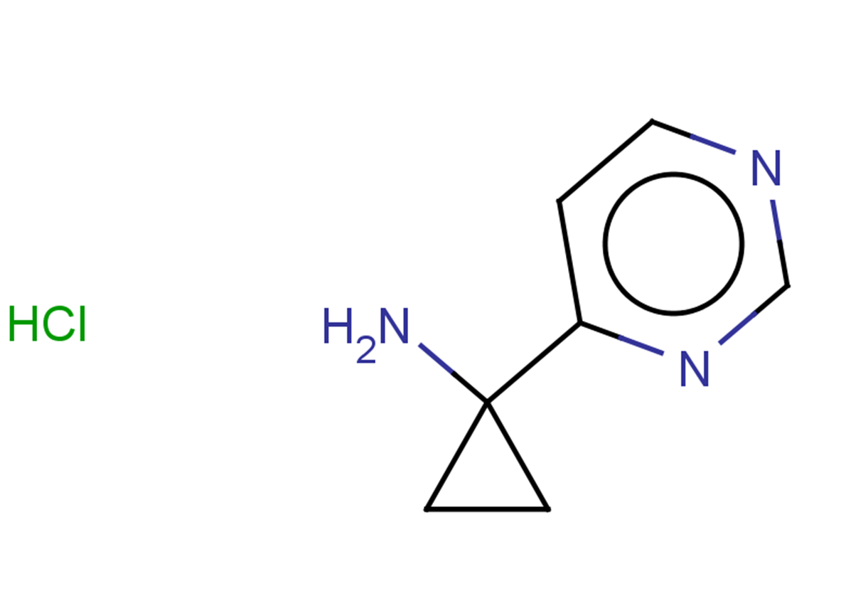 1-(pyrimidin-4-yl)cyclopropan-1-amine hydrochloride