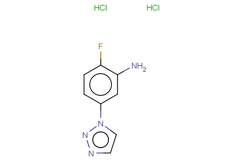 2-fluoro-5-(1H-1,2,3-triazol-1-yl)aniline dihydrochloride