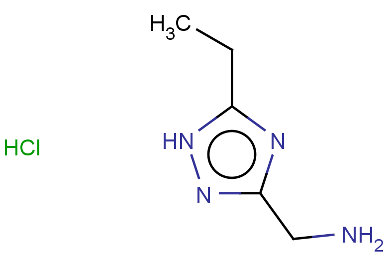 (5-ethyl-1H-1,2,4-triazol-3-yl)methanamine hydrochloride