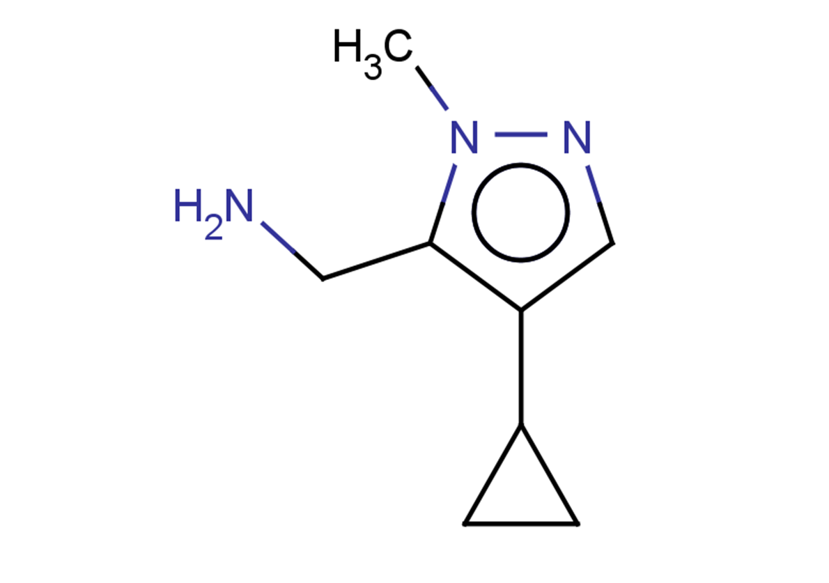(4-cyclopropyl-1-methyl-1H-pyrazol-5-yl)methanamine
