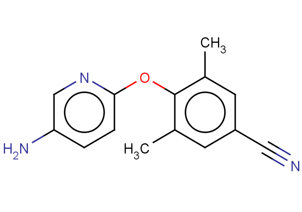 4-[(5-aminopyridin-2-yl)oxy]-3,5-dimethylbenzonitrile