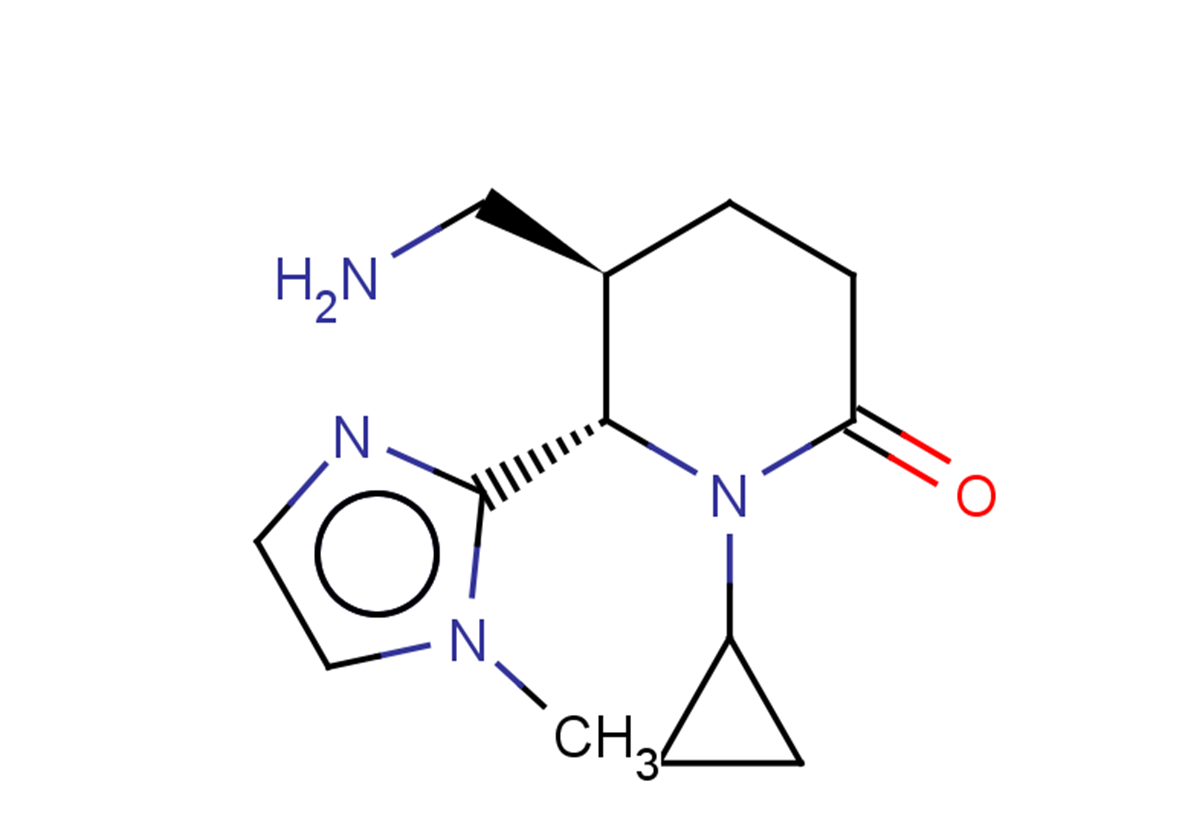 rac-(5R,6S)-5-(aminomethyl)-1-cyclopropyl-6-(1-methyl-1H-imidazol-2-yl)piperidin-2-one