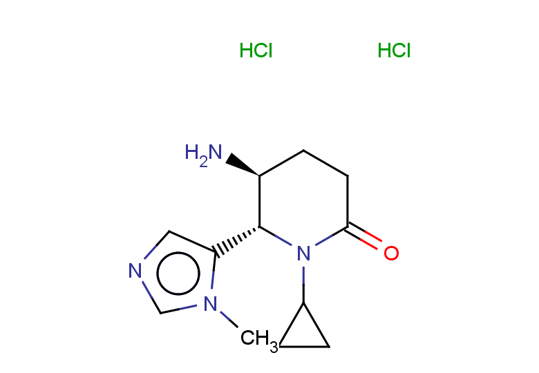 rac-(5R,6R)-5-amino-1-cyclopropyl-6-(1-methyl-1H-imidazol-5-yl)piperidin-2-one dihydrochloride, trans