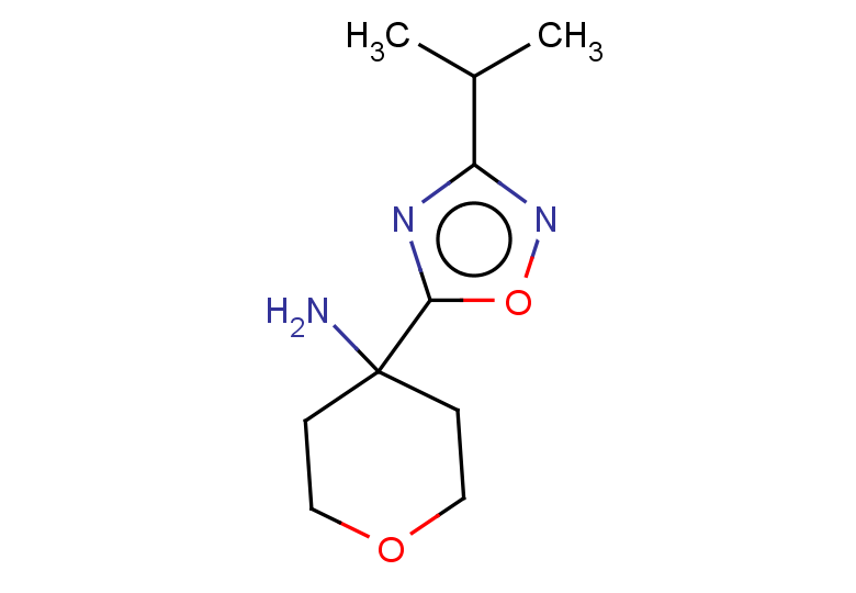 4-[3-(propan-2-yl)-1,2,4-oxadiazol-5-yl]oxan-4-amine