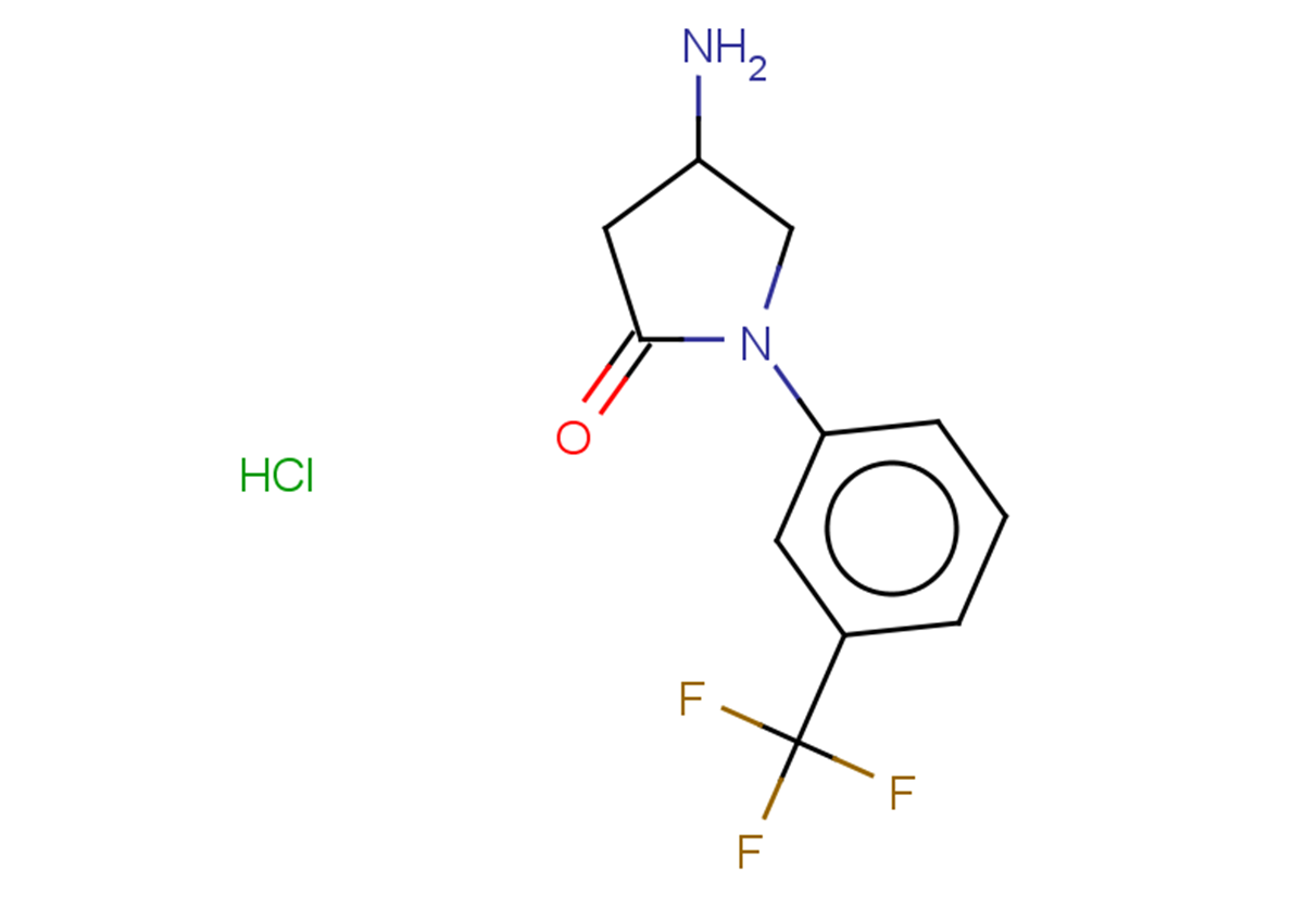 4-amino-1-[3-(trifluoromethyl)phenyl]pyrrolidin-2-one hydrochloride