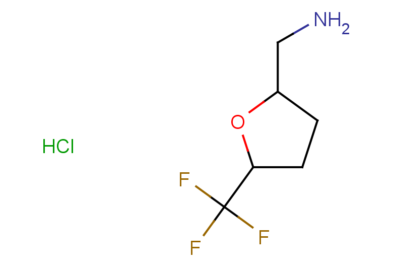 1-[5-(trifluoromethyl)oxolan-2-yl]methanamine hydrochloride, Mixture of diastereomers