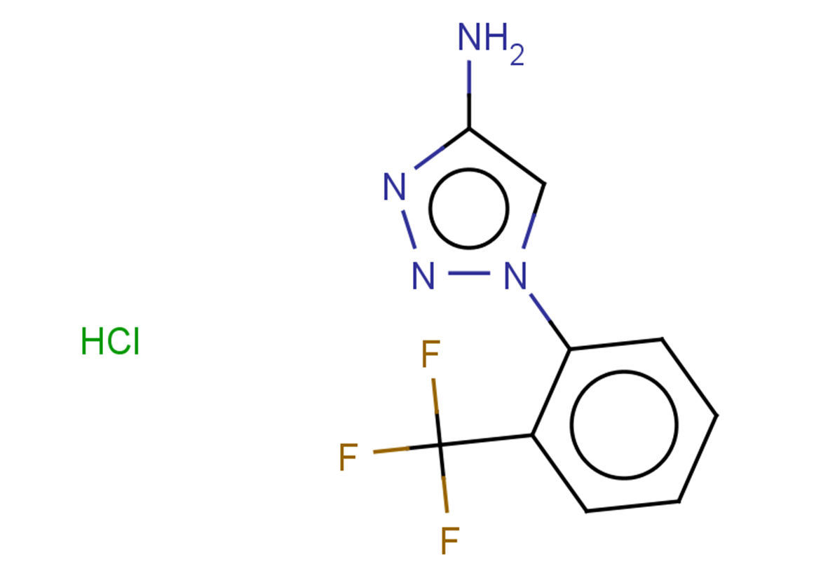 1-[2-(trifluoromethyl)phenyl]-1H-1,2,3-triazol-4-amine hydrochloride