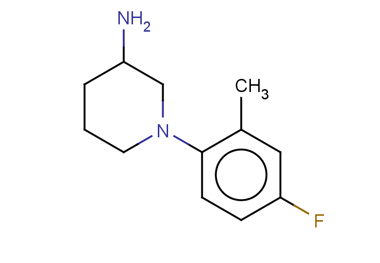 1-(4-fluoro-2-methylphenyl)piperidin-3-amine