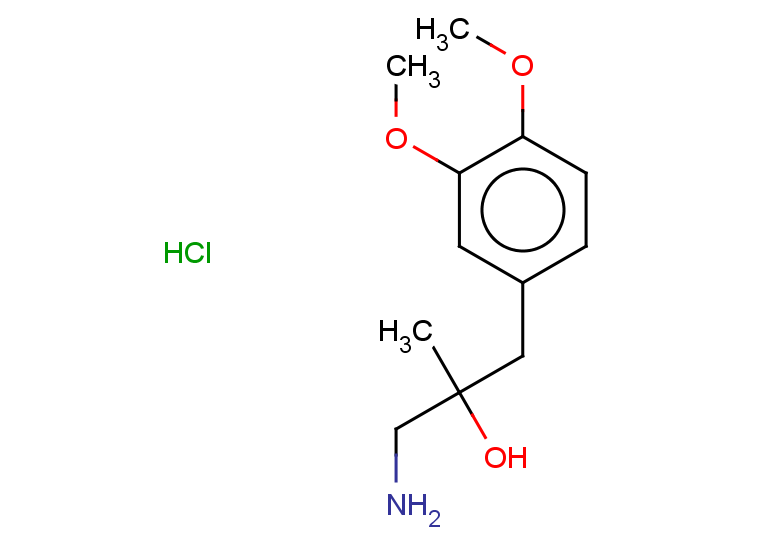 1-amino-3-(3,4-dimethoxyphenyl)-2-methylpropan-2-ol hydrochloride