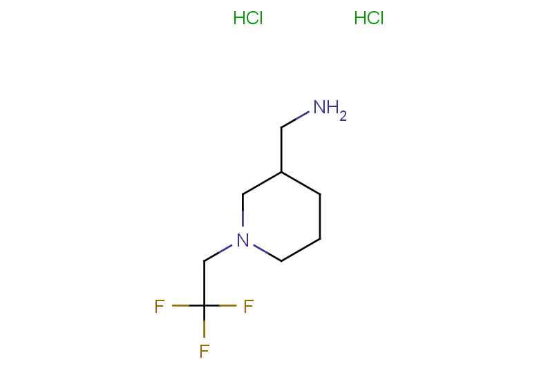 [1-(2,2,2-trifluoroethyl)piperidin-3-yl]methanamine dihydrochloride