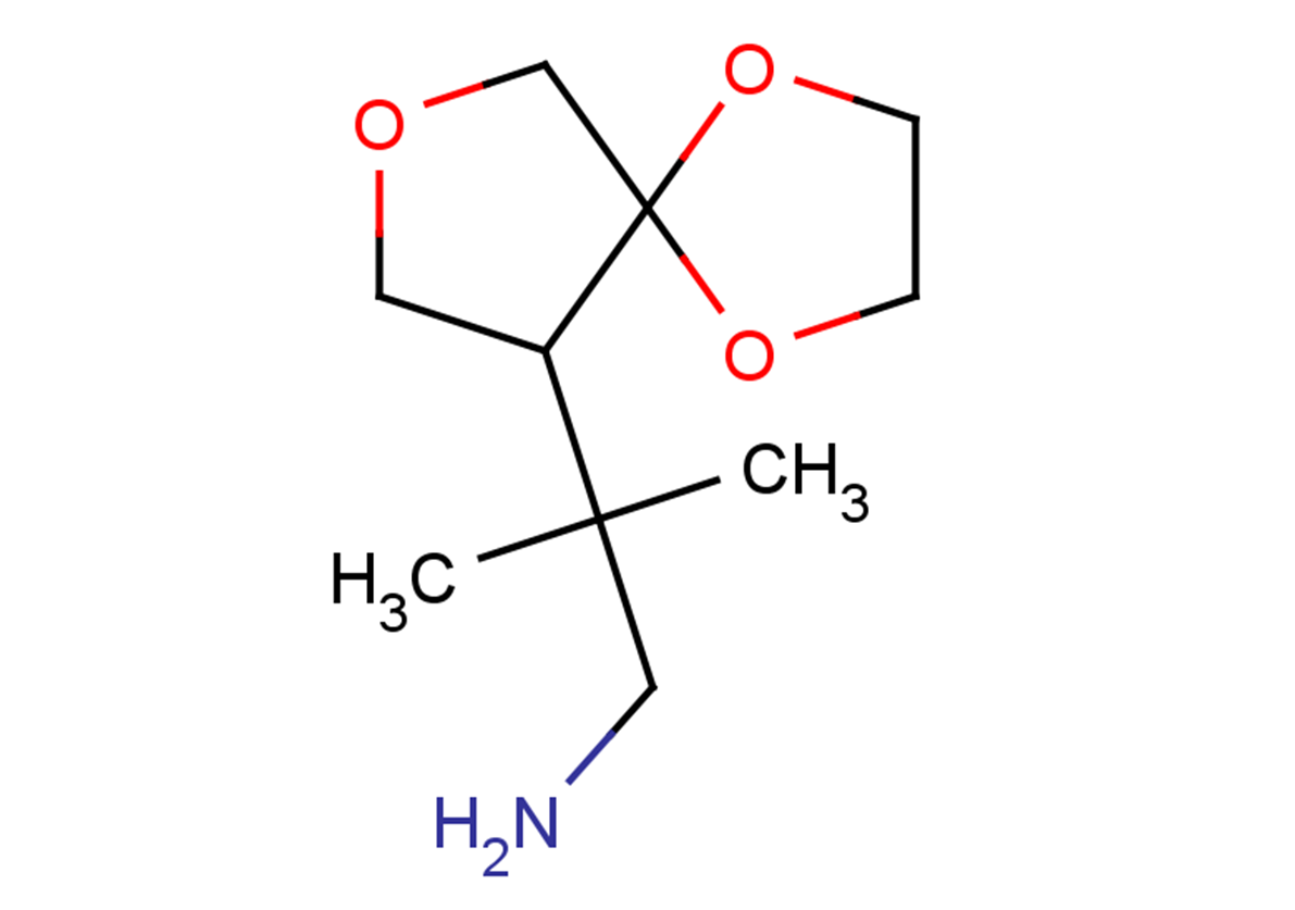 2-methyl-2-{1,4,7-trioxaspiro[4.4]nonan-9-yl}propan-1-amine
