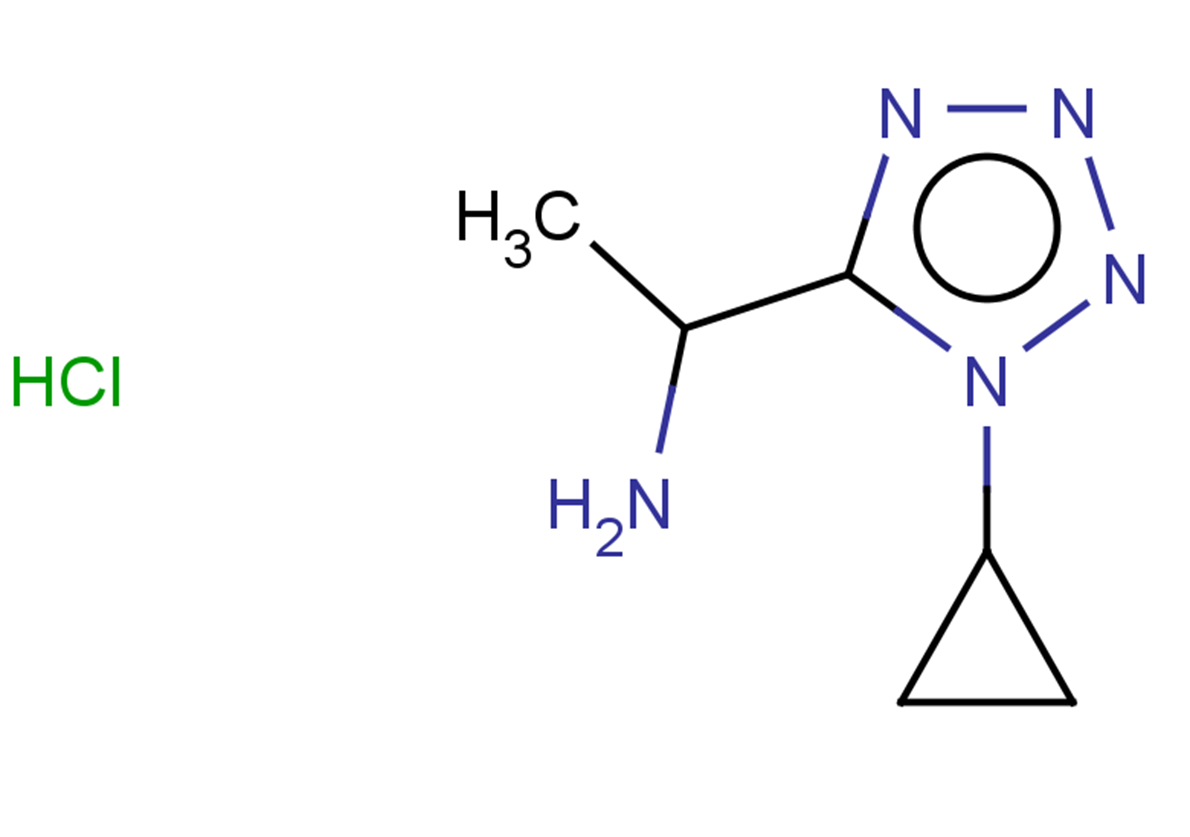 1-(1-cyclopropyl-1H-1,2,3,4-tetrazol-5-yl)ethan-1-amine hydrochloride