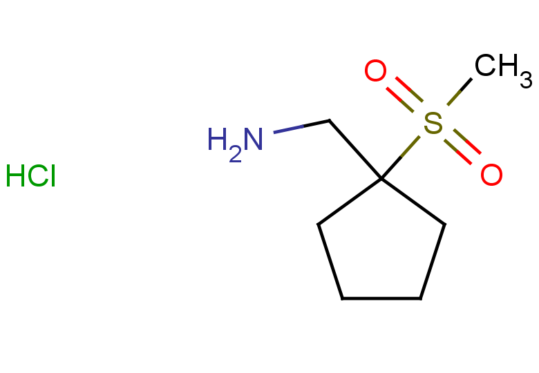 (1-methanesulfonylcyclopentyl)methanamine hydrochloride