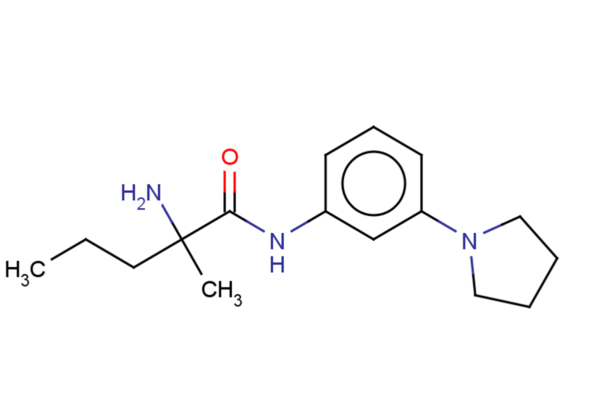 2-amino-2-methyl-N-[3-(pyrrolidin-1-yl)phenyl]pentanamide