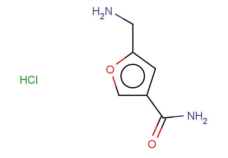 5-(aminomethyl)furan-3-carboxamide hydrochloride