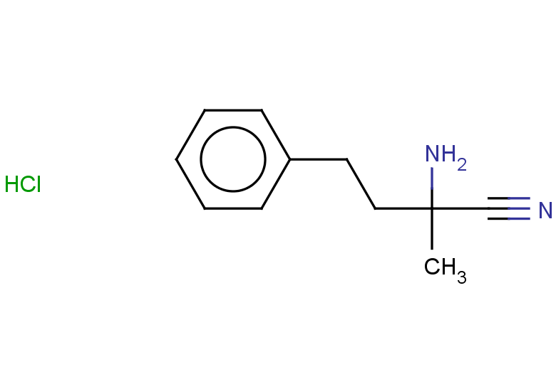 2-amino-2-methyl-4-phenylbutanenitrile hydrochloride