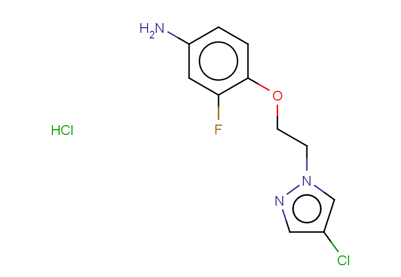 4-[2-(4-chloro-1H-pyrazol-1-yl)ethoxy]-3-fluoroaniline hydrochloride