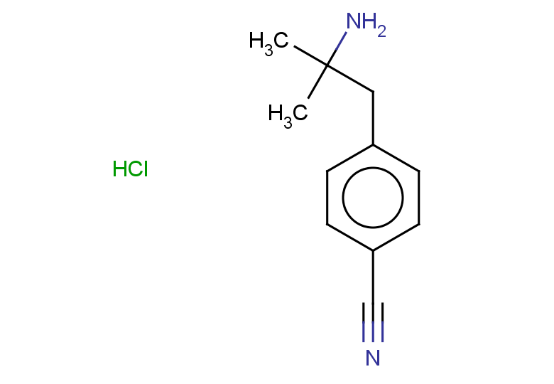 4-(2-amino-2-methylpropyl)benzonitrile hydrochloride