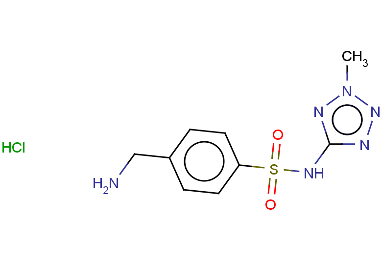 4-(aminomethyl)-N-(2-methyl-2H-1,2,3,4-tetrazol-5-yl)benzene-1-sulfonamide hydrochloride
