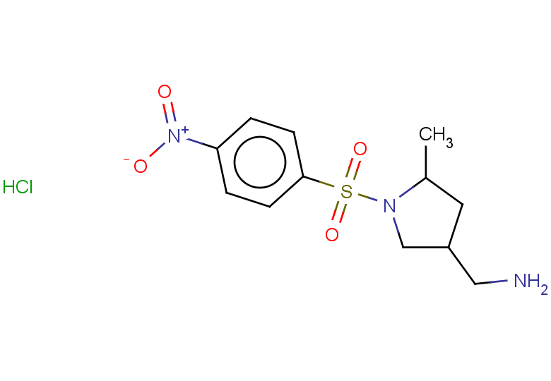 [5-methyl-1-(4-nitrobenzenesulfonyl)pyrrolidin-3-yl]methanamine hydrochloride