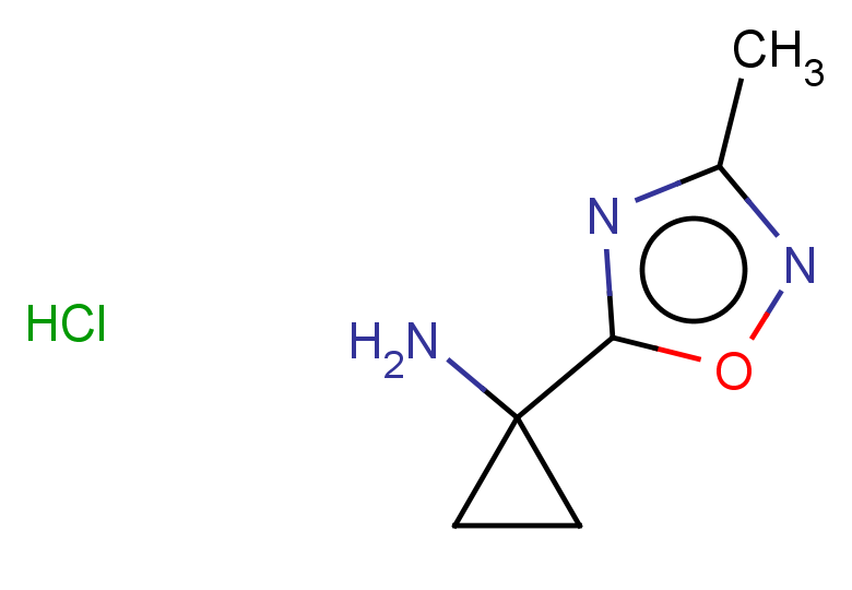 1-(3-methyl-1,2,4-oxadiazol-5-yl)cyclopropan-1-amine hydrochloride