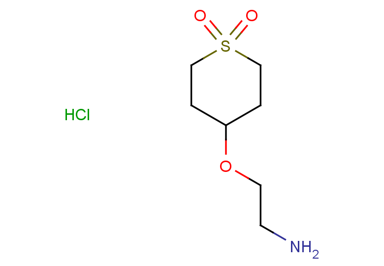 4-(2-aminoethoxy)-1lambda6-thiane-1,1-dione hydrochloride