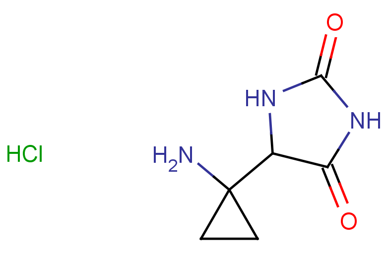5-(1-aminocyclopropyl)imidazolidine-2,4-dione hydrochloride