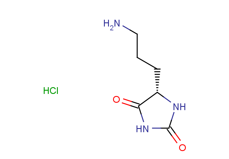 (5S)-5-(3-aminopropyl)imidazolidine-2,4-dione hydrochloride