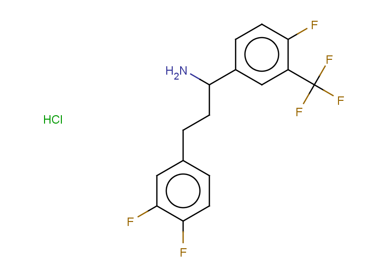 3-(3,4-difluorophenyl)-1-[4-fluoro-3-(trifluoromethyl)phenyl]propan-1-amine hydrochloride