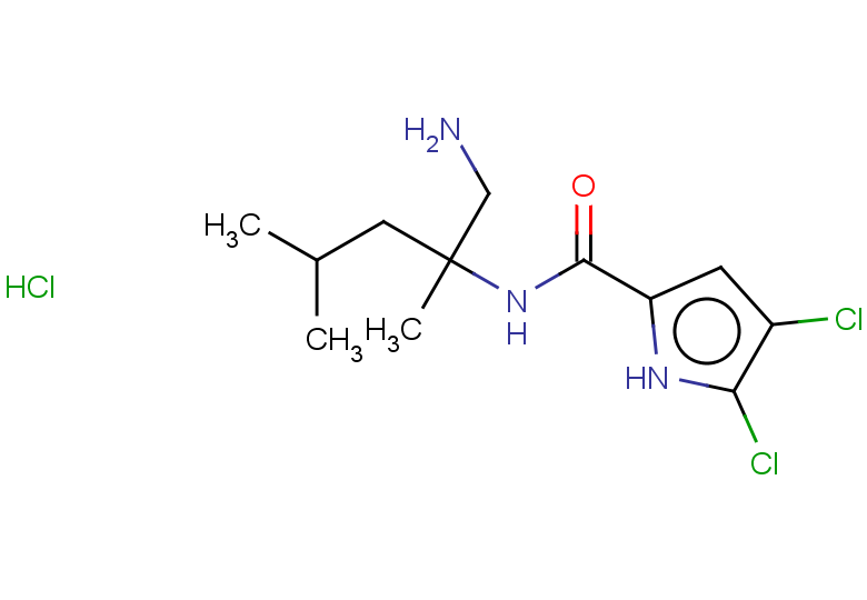 N-(1-amino-2,4-dimethylpentan-2-yl)-4,5-dichloro-1H-pyrrole-2-carboxamide hydrochloride