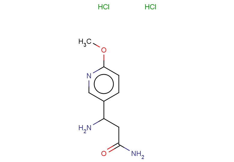 3-amino-3-(6-methoxypyridin-3-yl)propanamide dihydrochloride