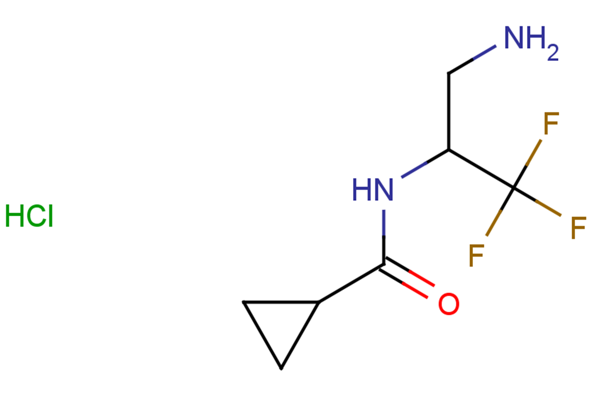 N-(3-amino-1,1,1-trifluoropropan-2-yl)cyclopropanecarboxamide hydrochloride