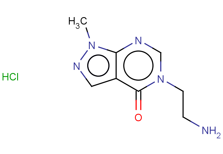 5-(2-aminoethyl)-1-methyl-1H,4H,5H-pyrazolo[3,4-d]pyrimidin-4-one hydrochloride