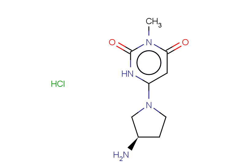 6-[(3R)-3-aminopyrrolidin-1-yl]-3-methyl-1,2,3,4-tetrahydropyrimidine-2,4-dione hydrochloride