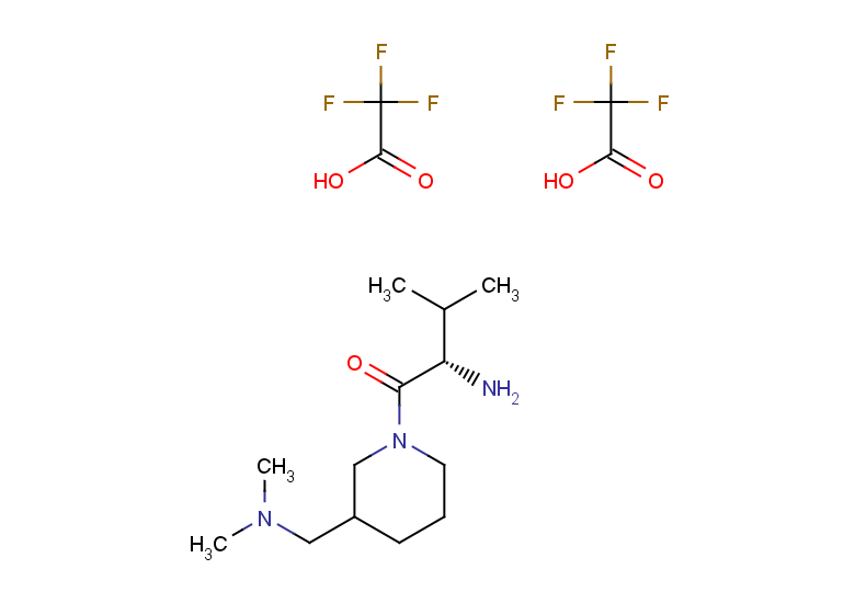 (2S)-2-amino-1-{3-[(dimethylamino)methyl]piperidin-1-yl}-3-methylbutan-1-one, bis(trifluoroacetic acid)