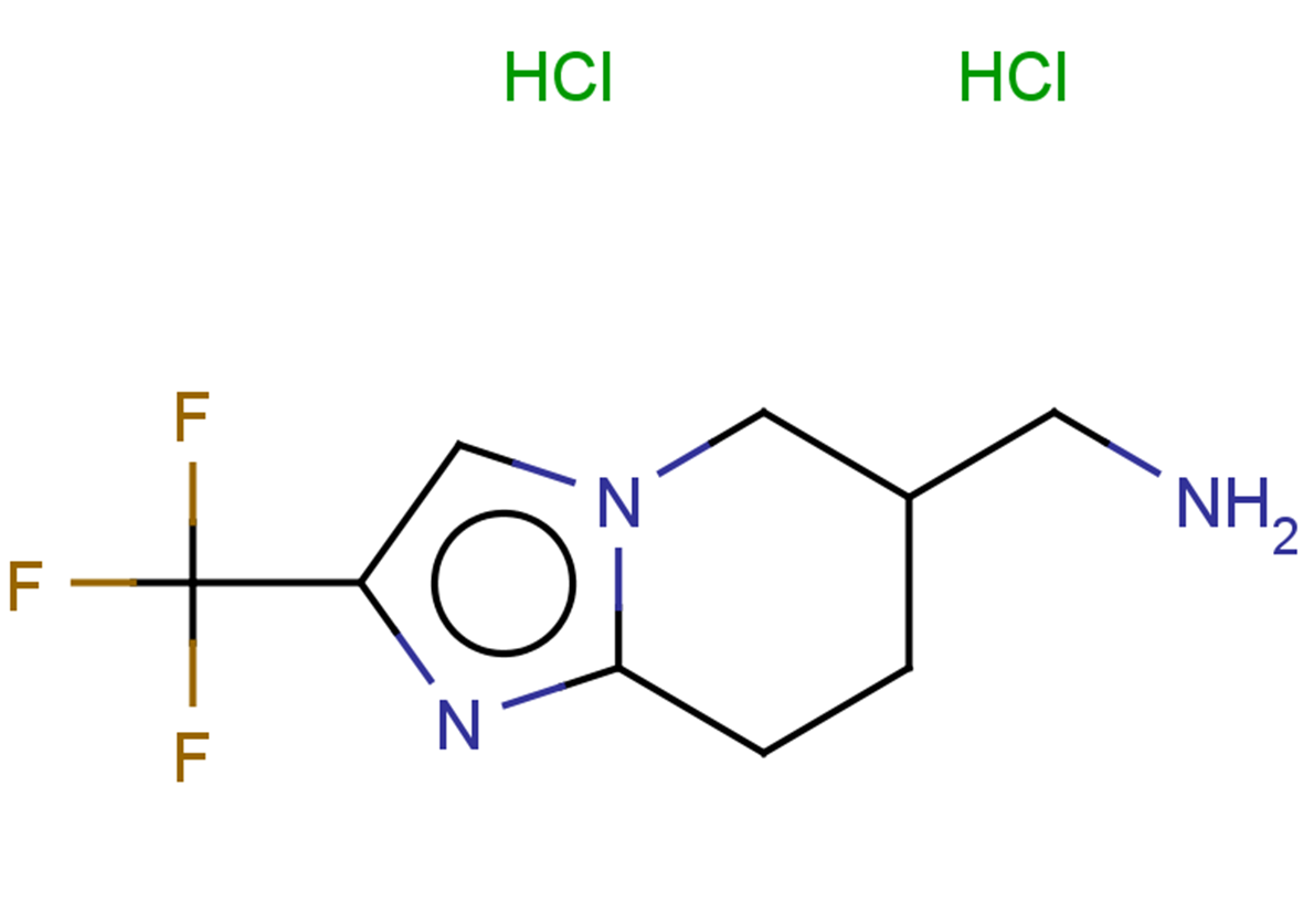 [2-(trifluoromethyl)-5H,6H,7H,8H-imidazo[1,2-a]pyridin-6-yl]methanamine dihydrochloride