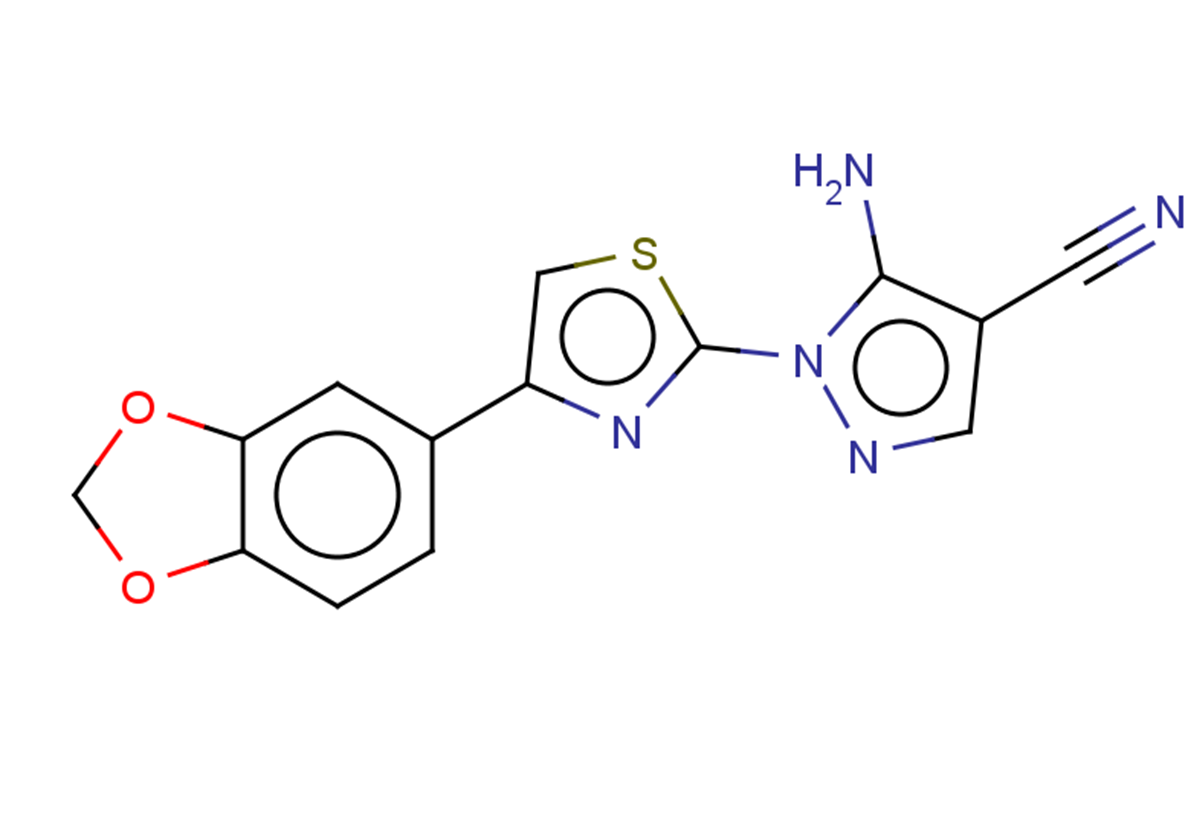 5-amino-1-[4-(1,3-dioxaindan-5-yl)-1,3-thiazol-2-yl]-1H-pyrazole-4-carbonitrile