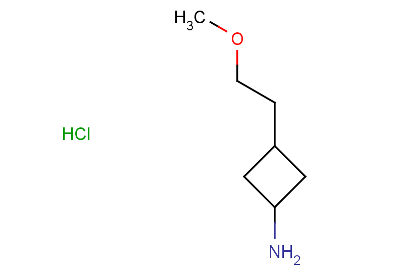 3-(2-methoxyethyl)cyclobutan-1-amine hydrochloride, Mixture of diastereomers