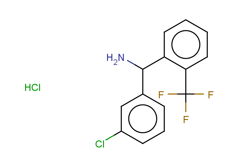 (3-chlorophenyl)(2-(trifluoromethyl)phenyl)methanamine hydrochloride