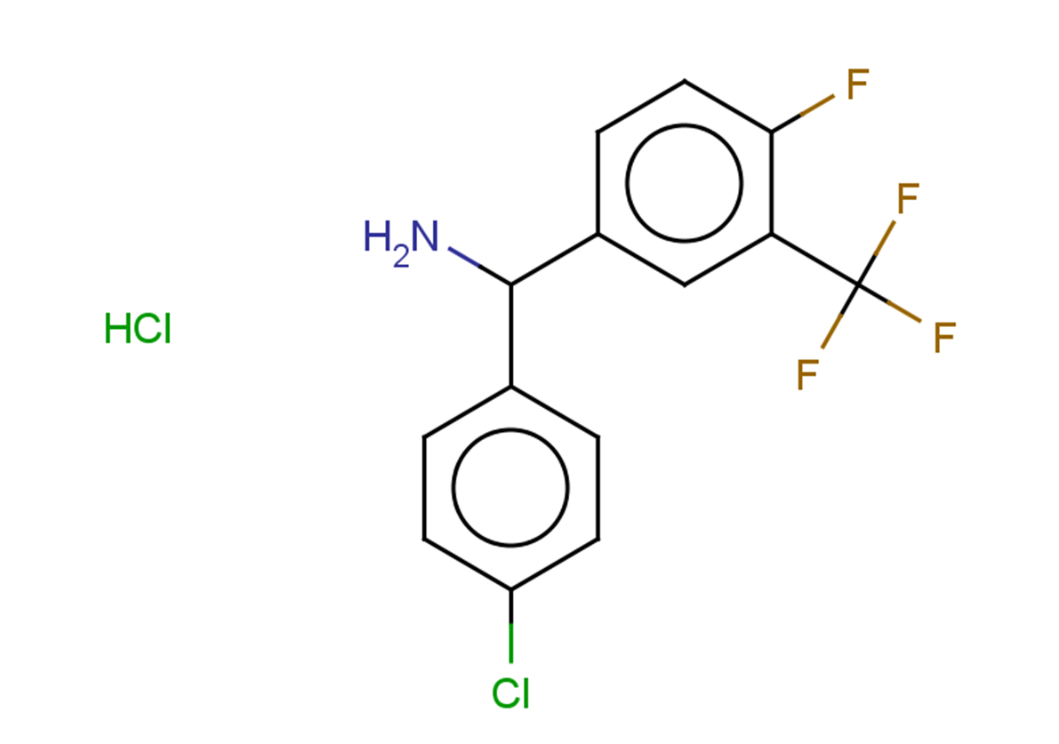 (4-chlorophenyl)[4-fluoro-3-(trifluoromethyl)phenyl]methanamine hydrochloride