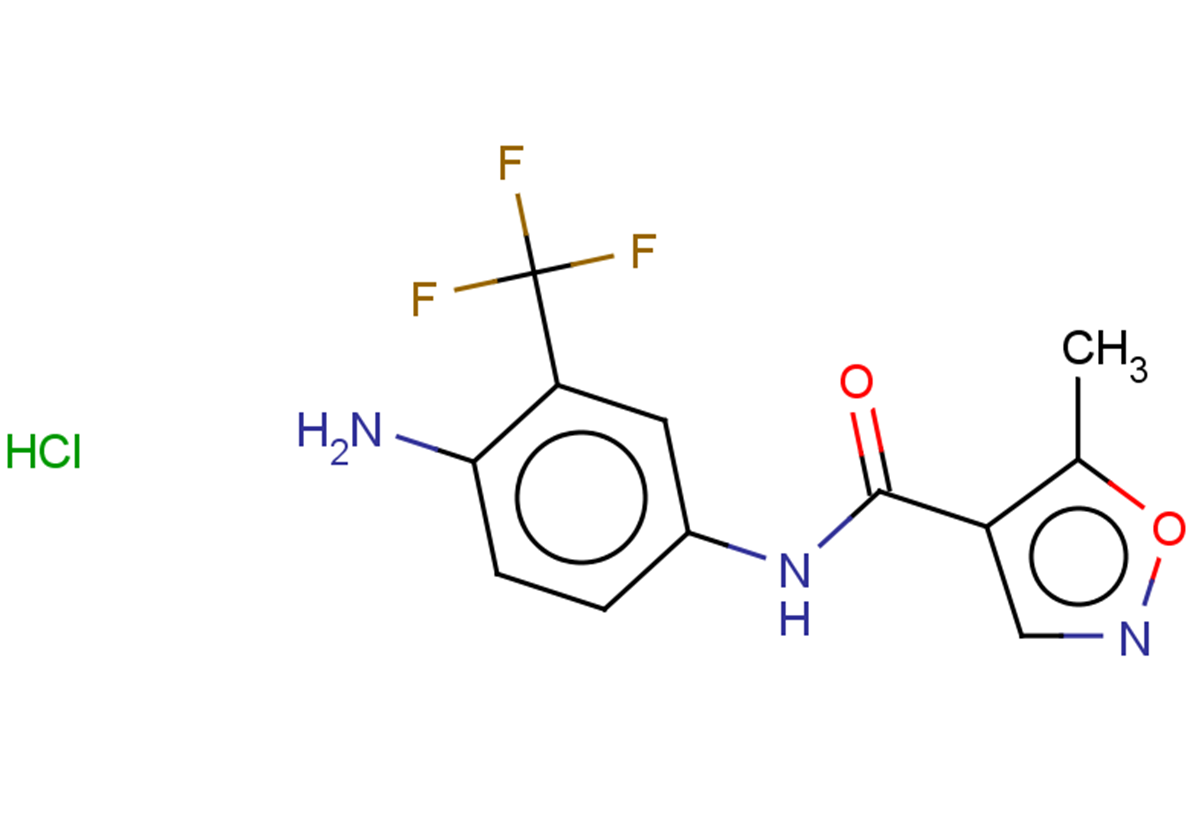 N-[4-amino-3-(trifluoromethyl)phenyl]-5-methyl-1,2-oxazole-4-carboxamide hydrochloride