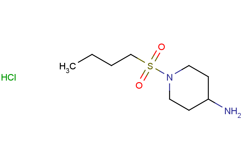 1-(butane-1-sulfonyl)piperidin-4-amine hydrochloride