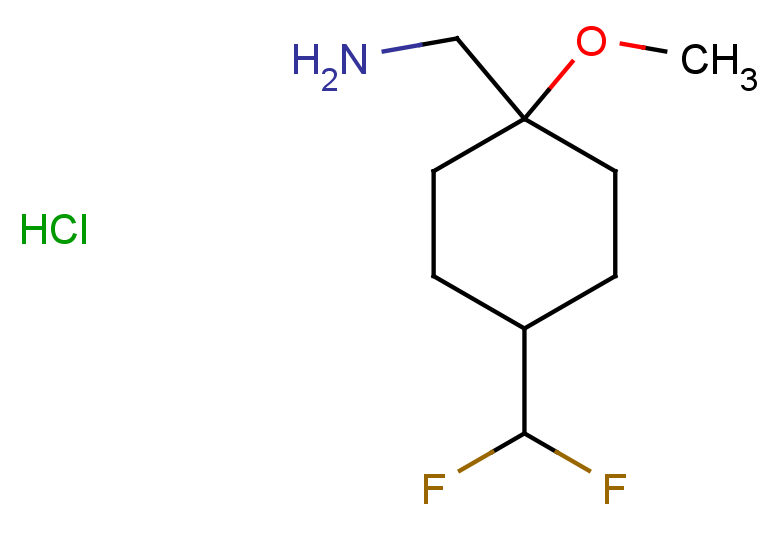1-[4-(difluoromethyl)-1-methoxycyclohexyl]methanamine hydrochloride, Mixture of diastereomers