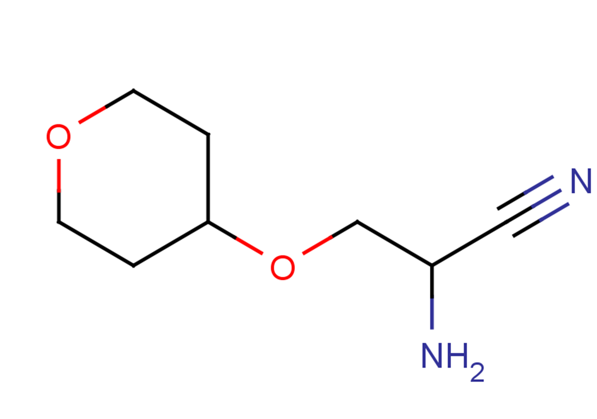 2-amino-3-(oxan-4-yloxy)propanenitrile