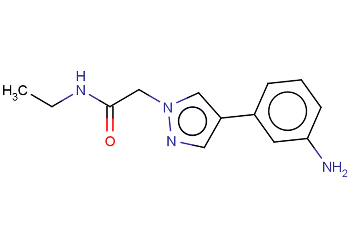 2-[4-(3-aminophenyl)-1H-pyrazol-1-yl]-N-ethylacetamide
