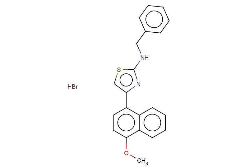 N-benzyl-4-(4-methoxynaphthalen-1-yl)-1,3-thiazol-2-amine hydrobromide