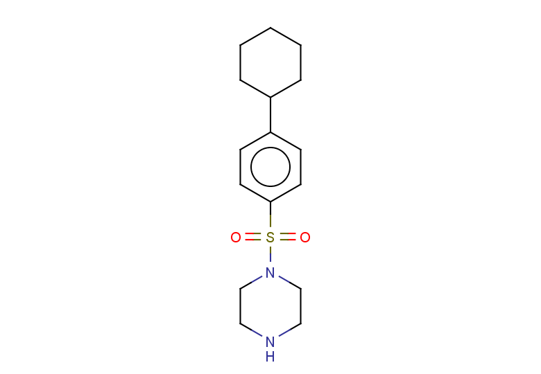 1-(4-cyclohexylbenzenesulfonyl)piperazine