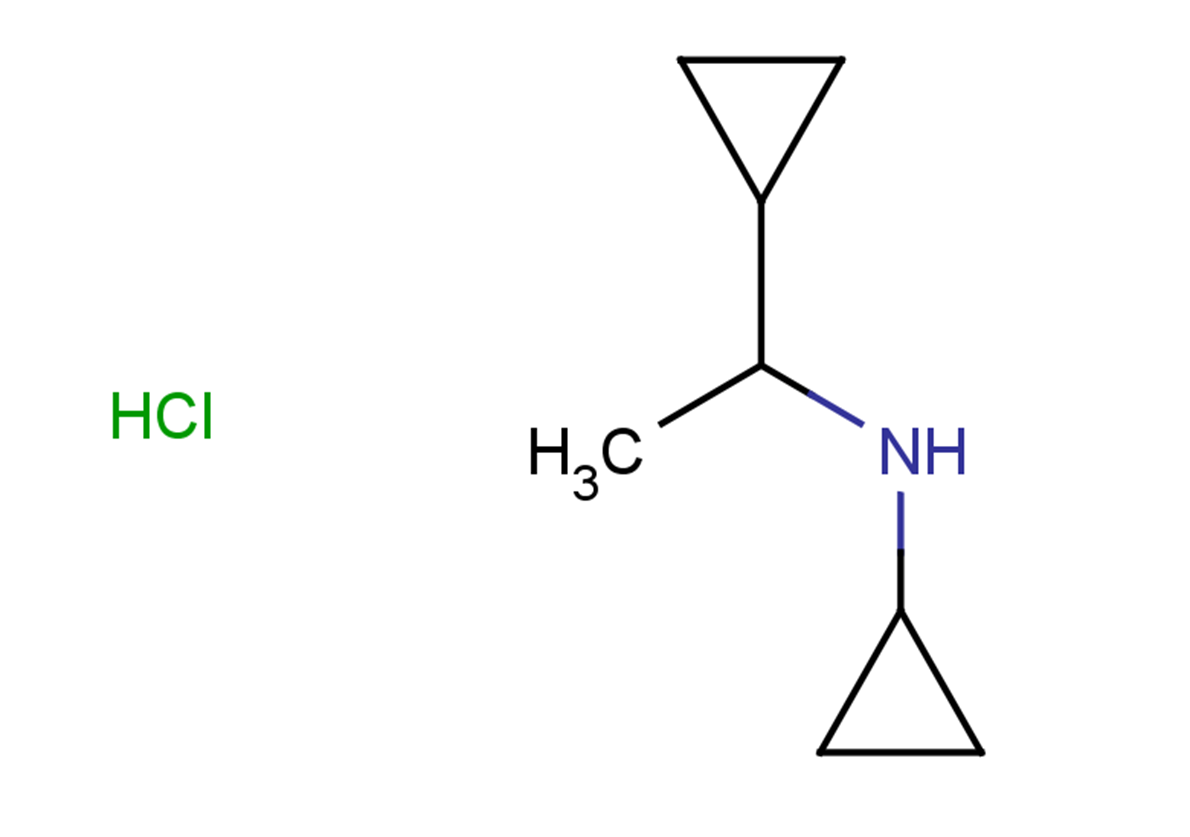 N-(1-cyclopropylethyl)cyclopropanamine hydrochloride