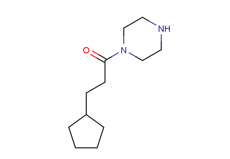 3-cyclopentyl-1-(piperazin-1-yl)propan-1-one