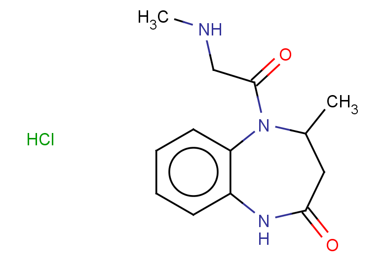 4-methyl-5-[2-(methylamino)acetyl]-2,3,4,5-tetrahydro-1H-1,5-benzodiazepin-2-one hydrochloride
